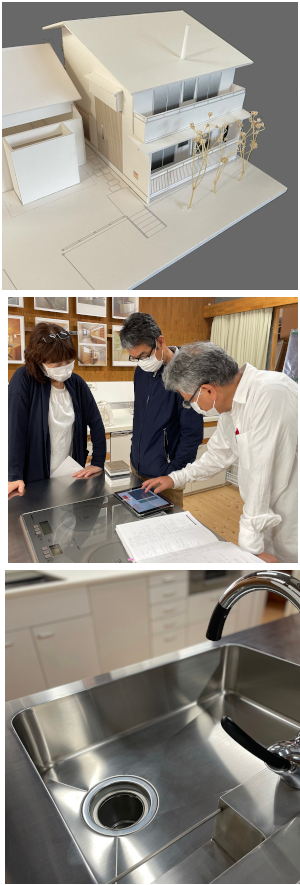 オーダーキッチン打ち合わせ中